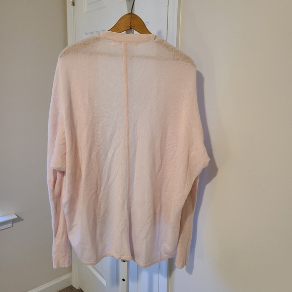 Athleta Cashmere Cozy Up Cardigan Size XS Petal Pink - Picture 7 of 8